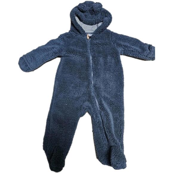 Carter's Other - Carter's Super‎ Soft Infant Hooded One Piece Fleece  Size 6 Months Baby Boy